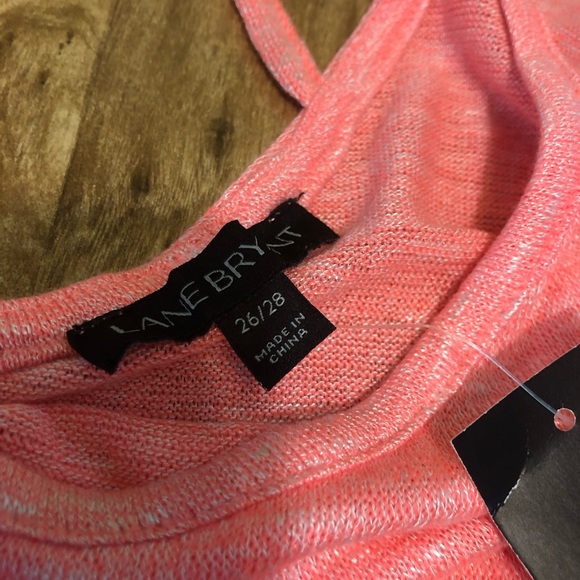 NWT $35 USD Lane Bryant Pink Stretch Blend Sleeveless Top Shirt Women Size 26/28 - Picture 4 of 9